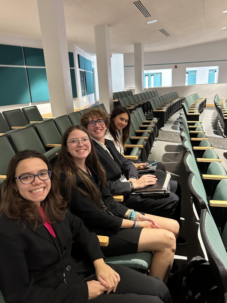 Delegates from Cypress Lake High School at SharkMUNCVIII